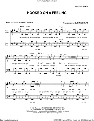 Hooked On A Feeling (arr. Jon Nicholas)