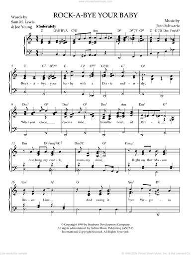Rock-A-Bye Your Baby (With A Dixie Melody)