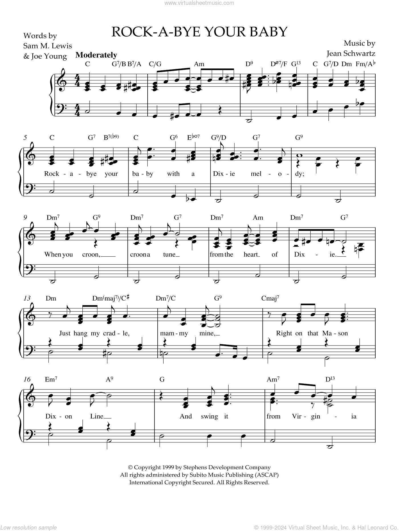 Rock-A-Bye Your Baby (With A Dixie Melody)