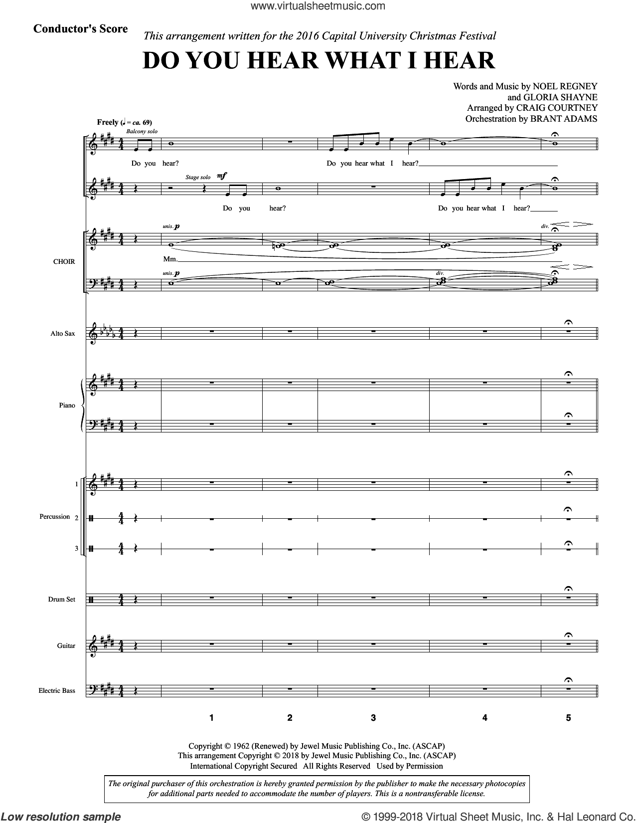 Do You Hear What I Hear (arr. Craig Courtney)
