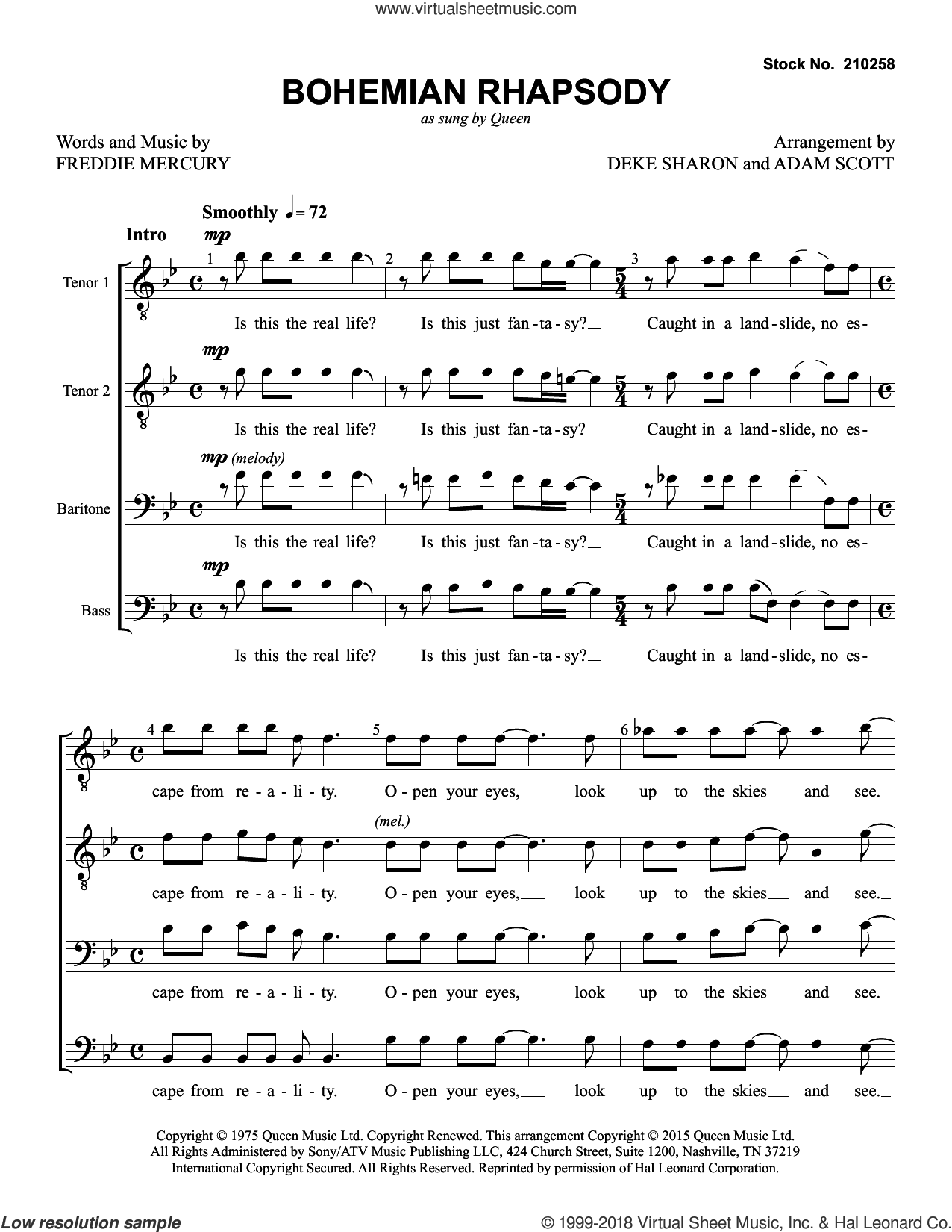 Bohemian Rhapsody (arr. Deke Sharon and Adam Scott)