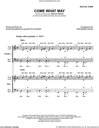 Come What May (from Moulin Rouge) (arr. Theodore Hicks)