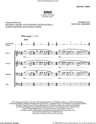 Sing (arr. Wayne Grimmer)