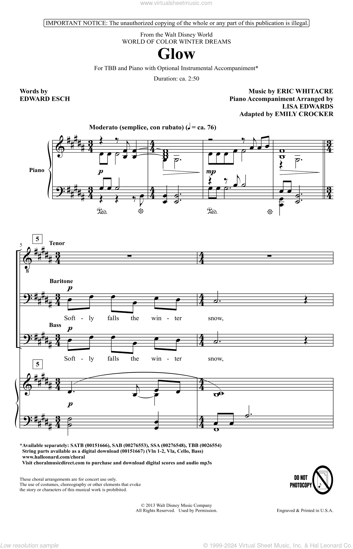 Glow (arr. Emily Crocker)