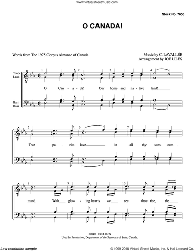 O Canada! (arr. Joe Liles)