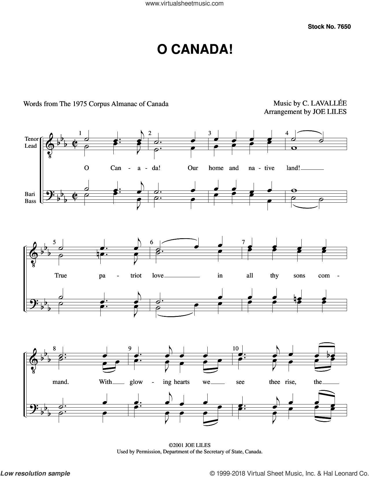 O Canada! (arr. Joe Liles)