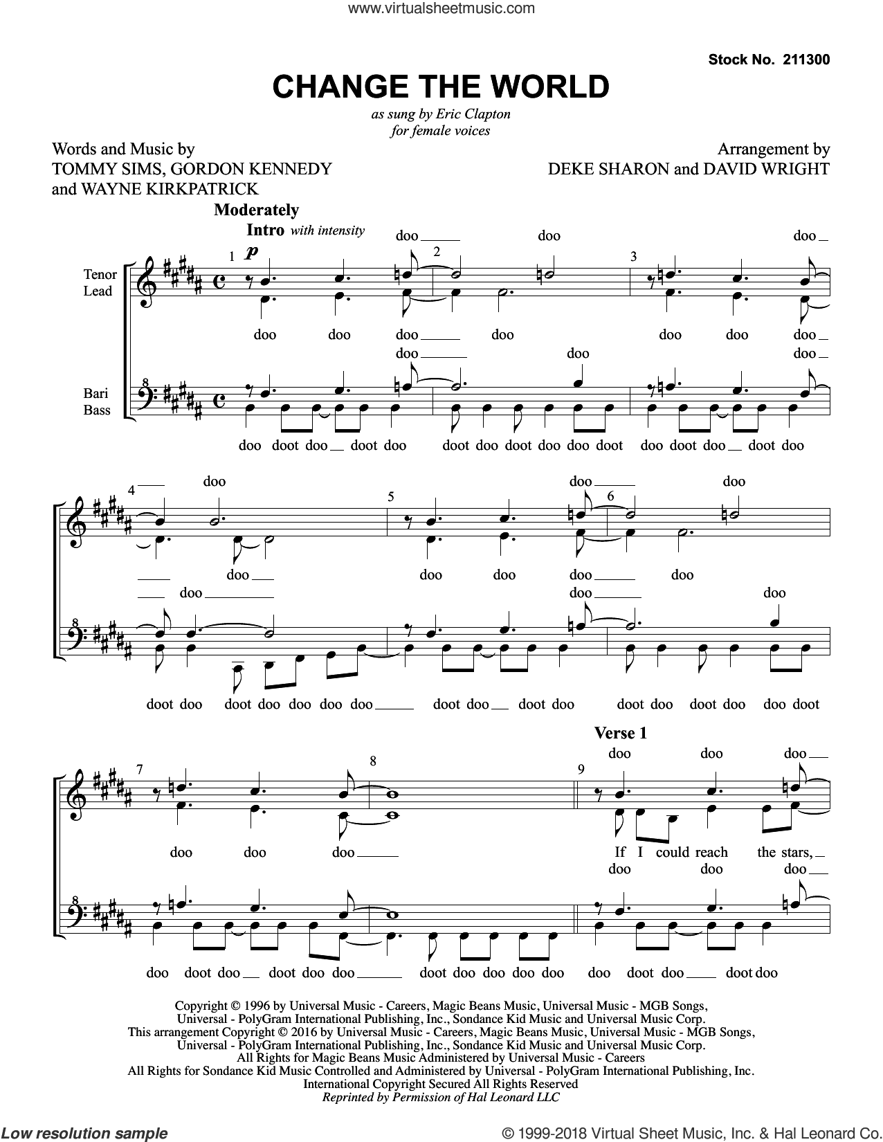 Change The World (arr. Deke Sharon, David Wright)
