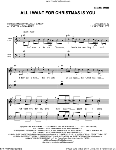 All I Want For Christmas Is You (arr. Larry Triplett)