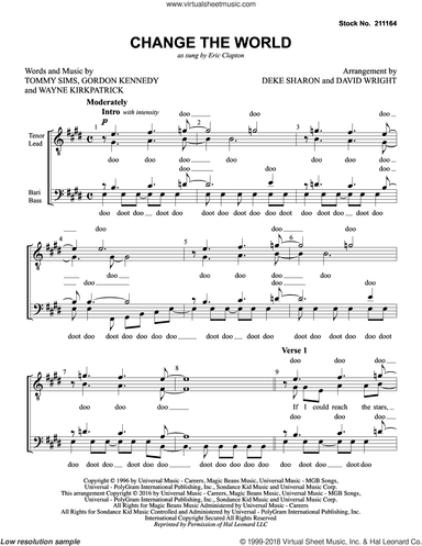 Change The World (arr. Deke Sharon, David Wright)