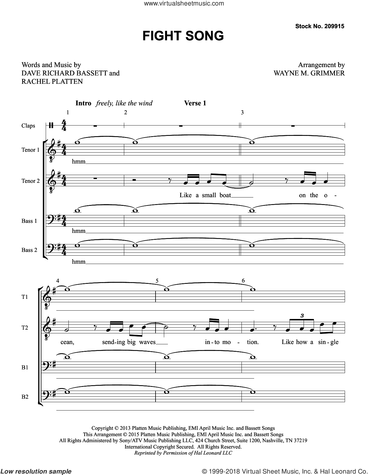 Fight Song (arr. Wayne Grimmer)