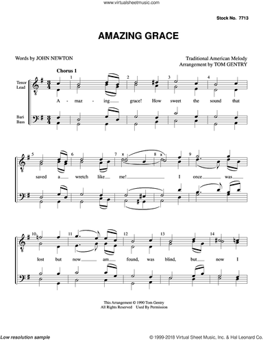 Amazing Grace (arr. Tom Gentry)