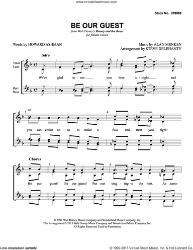 Be Our Guest (from Beauty and The Beast) (arr. Steve Delehanty)