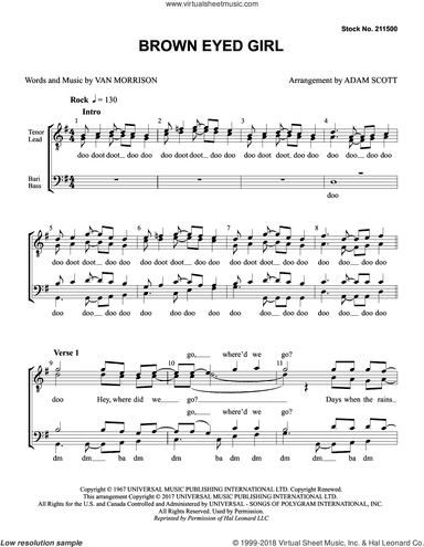 Brown Eyed Girl (arr. Adam Scott)
