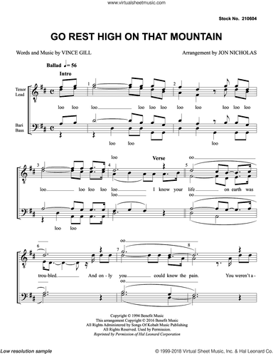 Go Rest High on That Mountain (arr. Jon Nicholas)