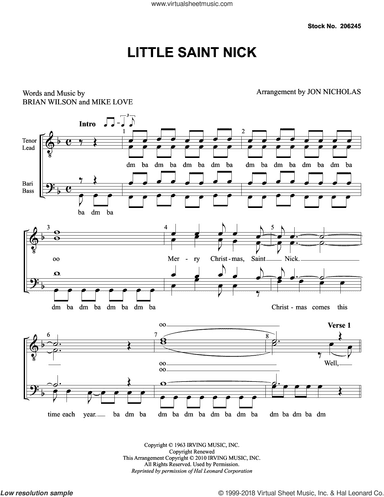 Little Saint Nick (arr. Jon Nicholas)