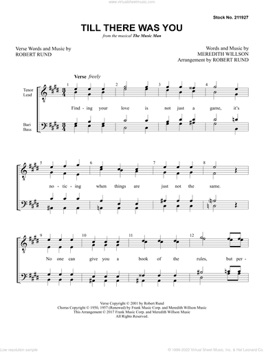 Till There Was You (from The Music Man) (arr. Robert Rund)