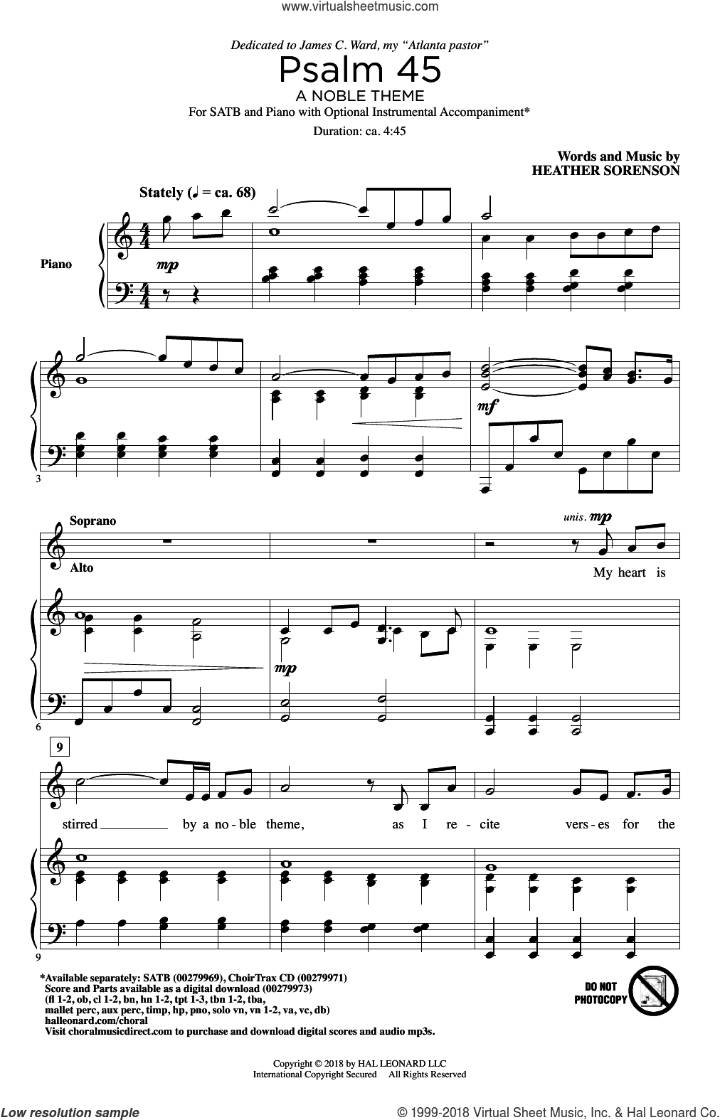 Psalm 45 (A Noble Theme)