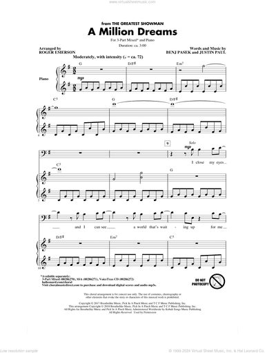 A Million Dreams (from The Greatest Showman) (arr. Roger Emerson)