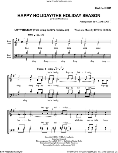 Happy Holiday/The Holiday Season (arr. Adam Scott)