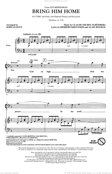 Bring Him Home (from Les Miserables) (arr. John Leavitt)