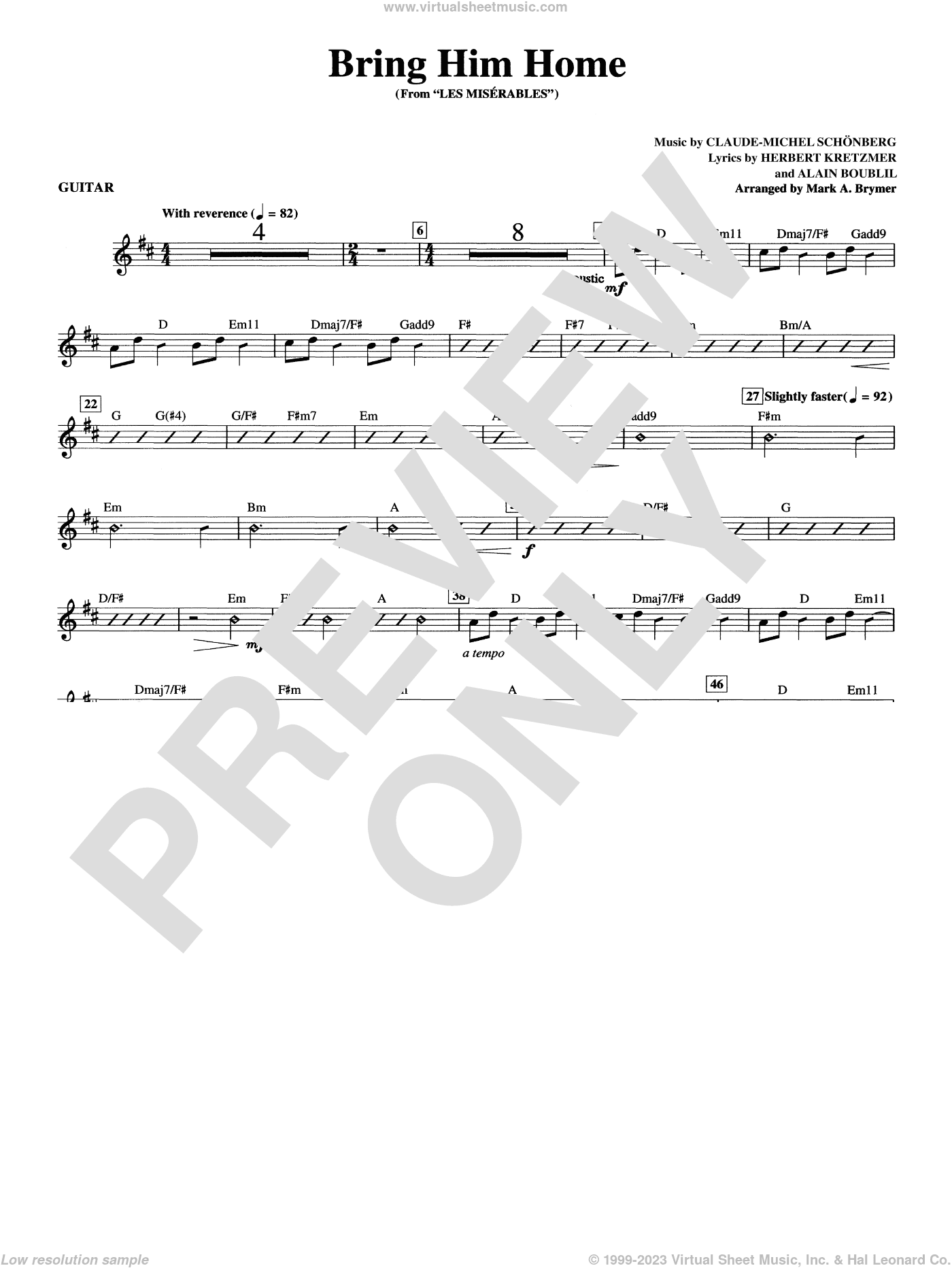 Bring Him Home (from Les Miserables) (arr. Mark Brymer)