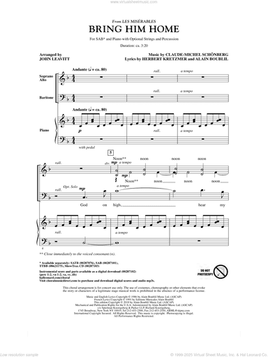 Bring Him Home (from Les Miserables) (arr. John Leavitt)