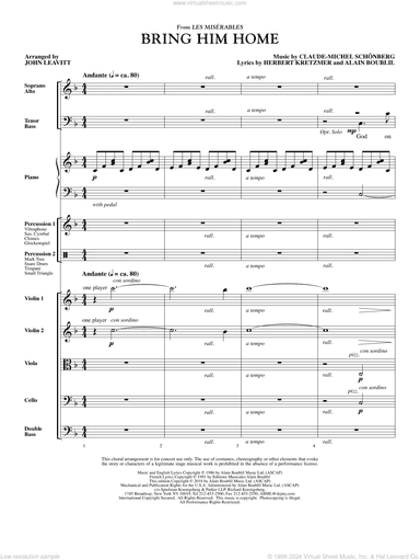 Bring Him Home (from Les Miserables) (arr. John Leavitt)