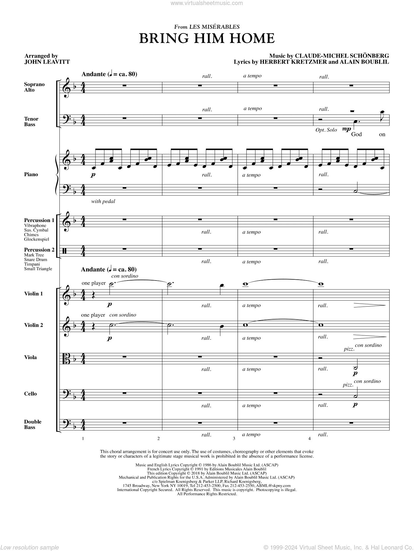 Bring Him Home (from Les Miserables) (arr. John Leavitt)