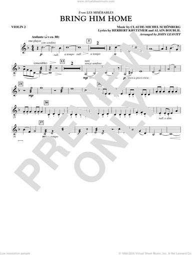 Bring Him Home (from Les Miserables) (arr. John Leavitt)