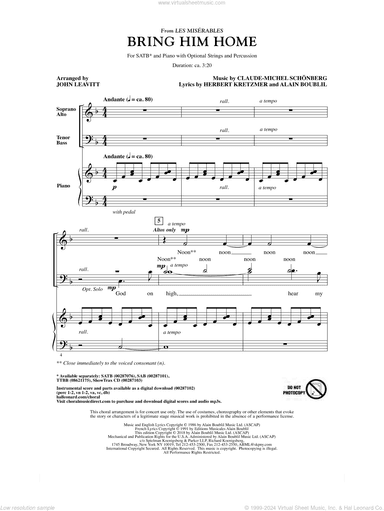 Bring Him Home (from Les Miserables) (arr. John Leavitt)