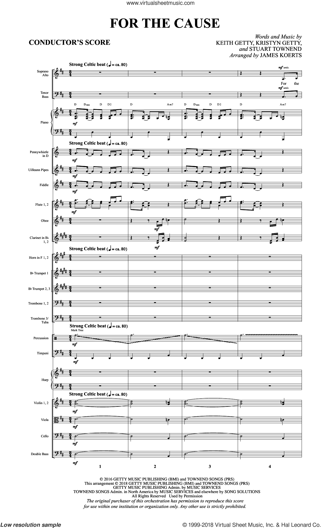For the Cause (arr. James Koerts) (COMPLETE)
