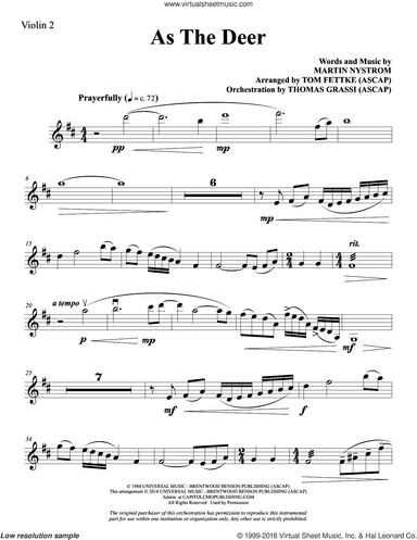 As the Deer (arr. Tom Fettke)