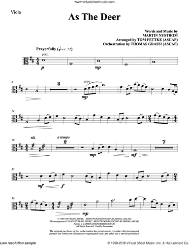 As the Deer (arr. Tom Fettke)