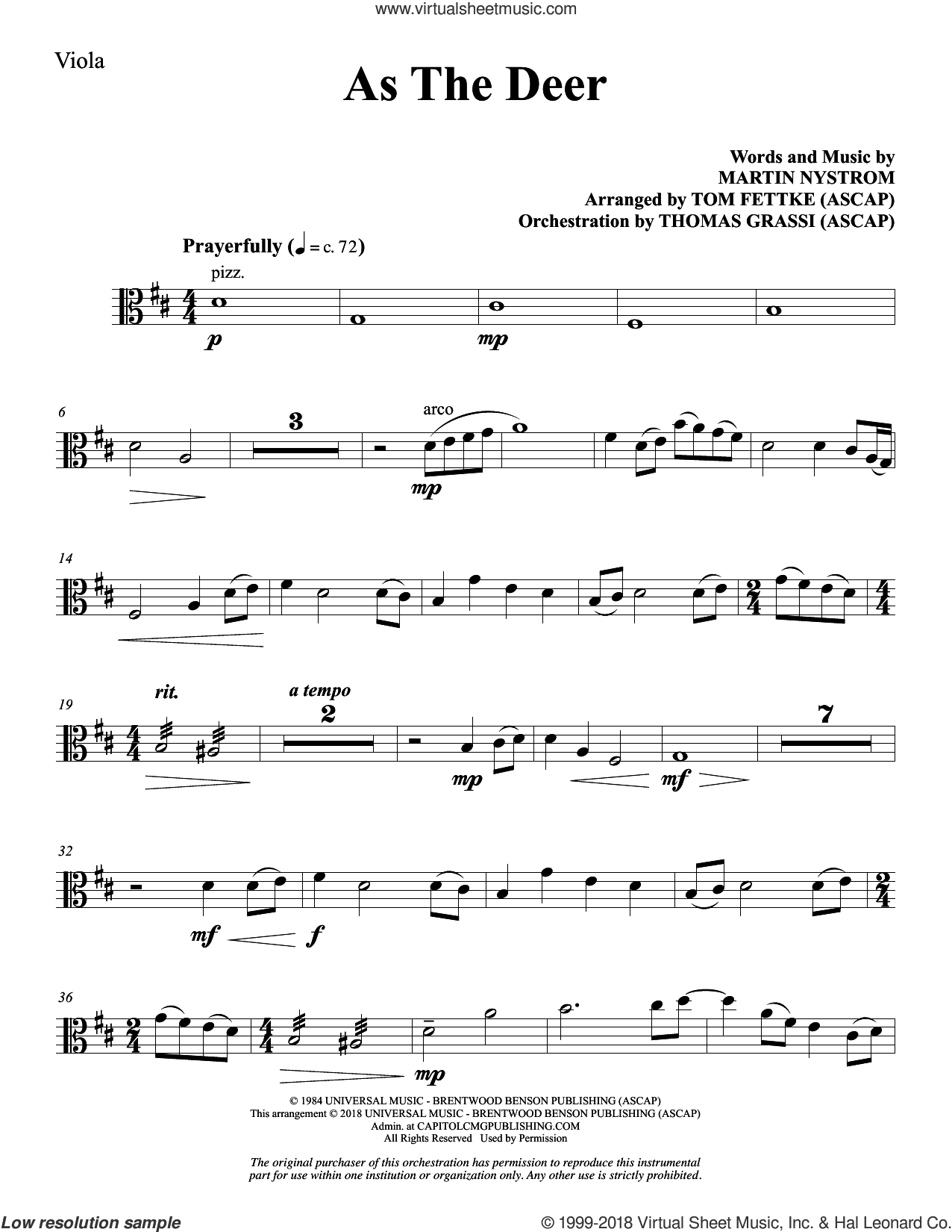As the Deer (arr. Tom Fettke)