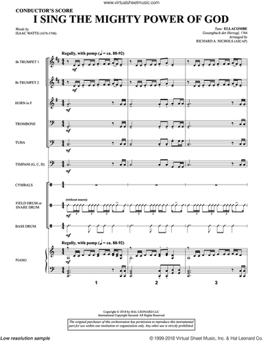 I Sing the Mighty Power of God (arr. Richard Nichols)
