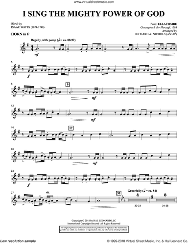 I Sing the Mighty Power of God (arr. Richard Nichols)