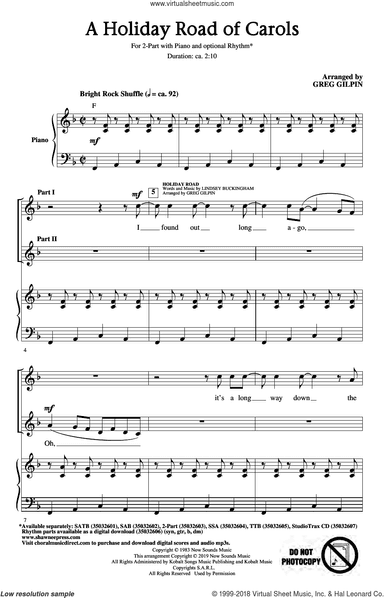 A Holiday Road Of Carols (arr. Greg Gilpin)