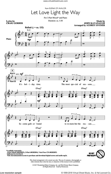 Let Love Light The Way (from Elena Of Avalor) (arr. Audrey Snyder)