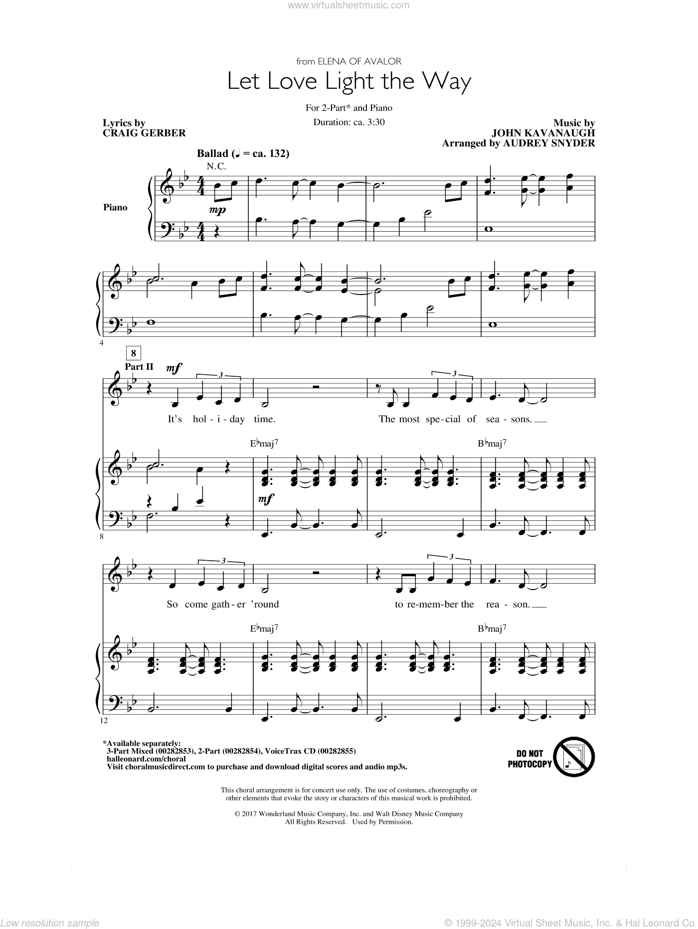 Let Love Light The Way (from Elena Of Avalor) (arr. Audrey Snyder)