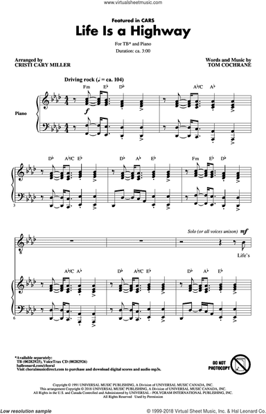 Life Is A Highway (arr. Cristy Cari Miller)