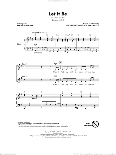 Let It Be (arr. Roger Emerson)