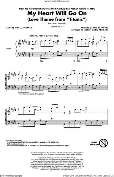 My Heart Will Go On (from Titanic) (arr. Cristi Cary Miller)