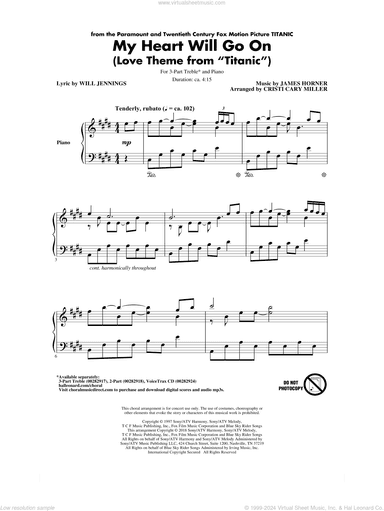My Heart Will Go On (from Titanic) (arr. Cristi Cary Miller)