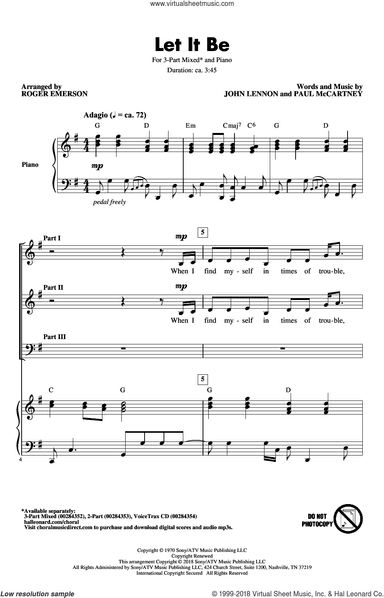 Let It Be (arr. Roger Emerson)