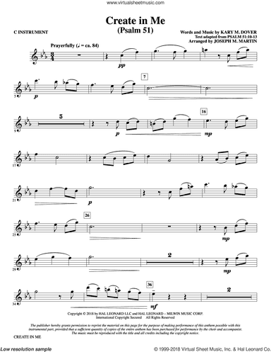 Create In Me (Psalm 51) (arr. Joseph M. Martin)