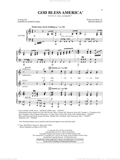 God Bless America (arr. Joseph M. Martin)