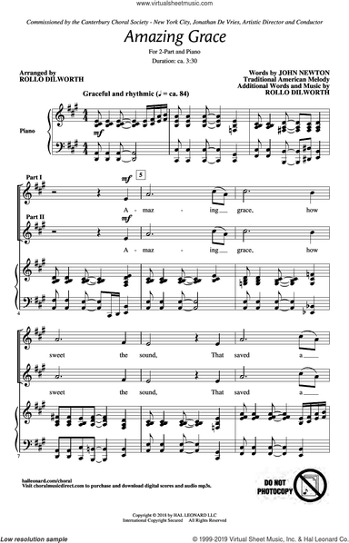 Amazing Grace (arr. Rollo Dilworth)