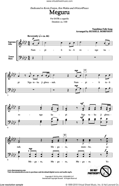 Meguru (arr. Russell Robinson)
