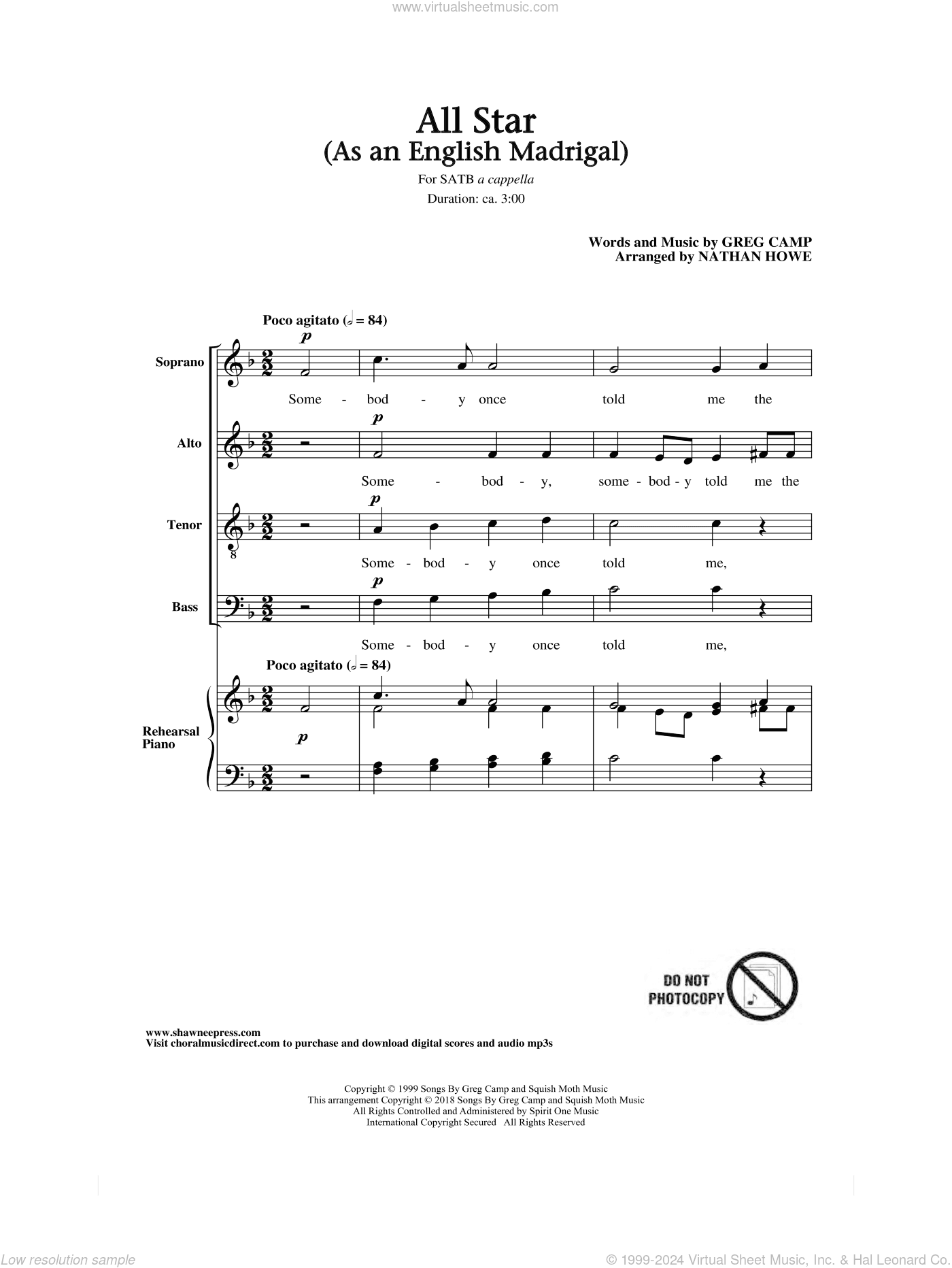All Star (arr. Nathan Howe)