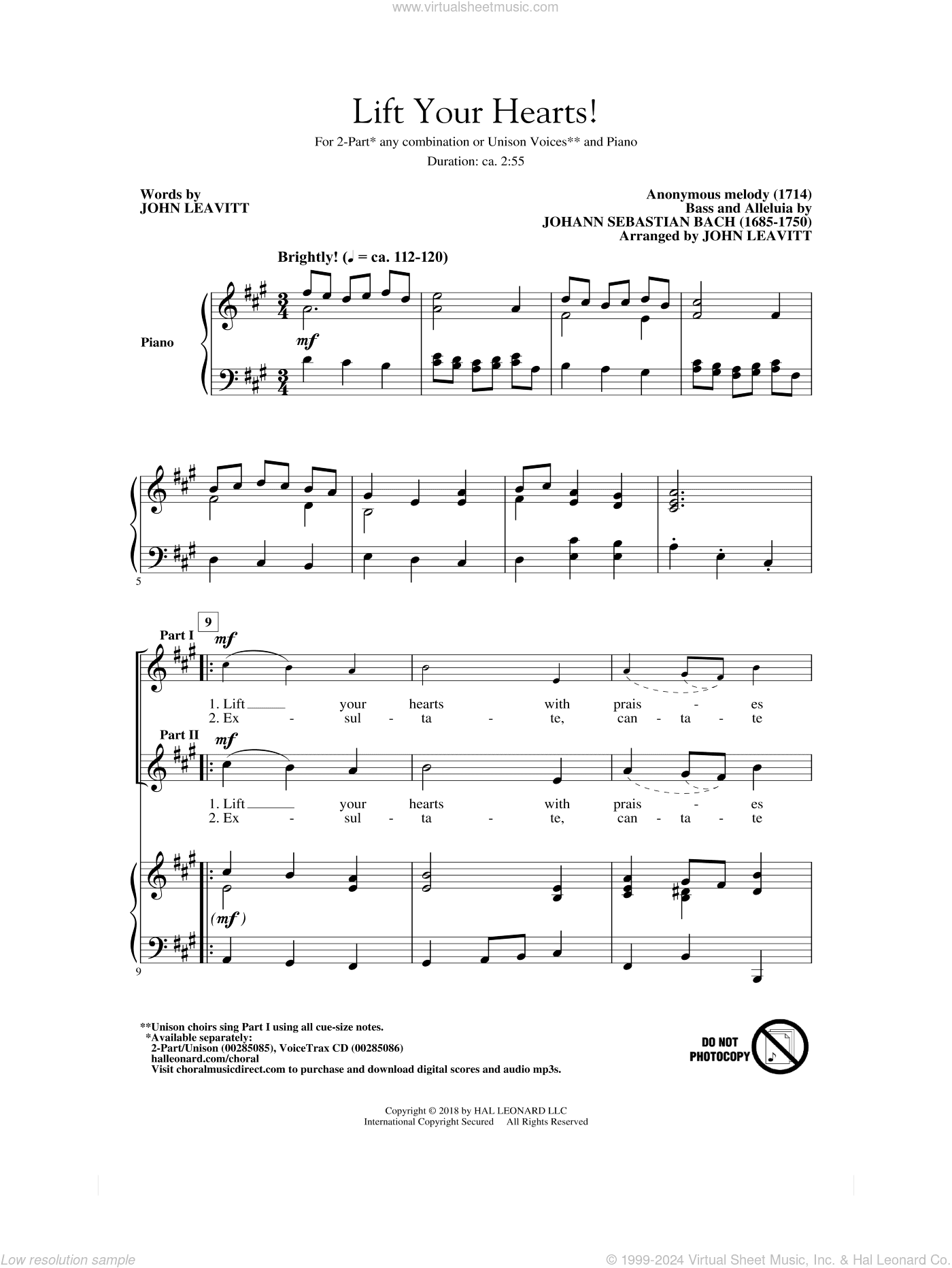Lift Your Hearts! (arr. John Leavitt)